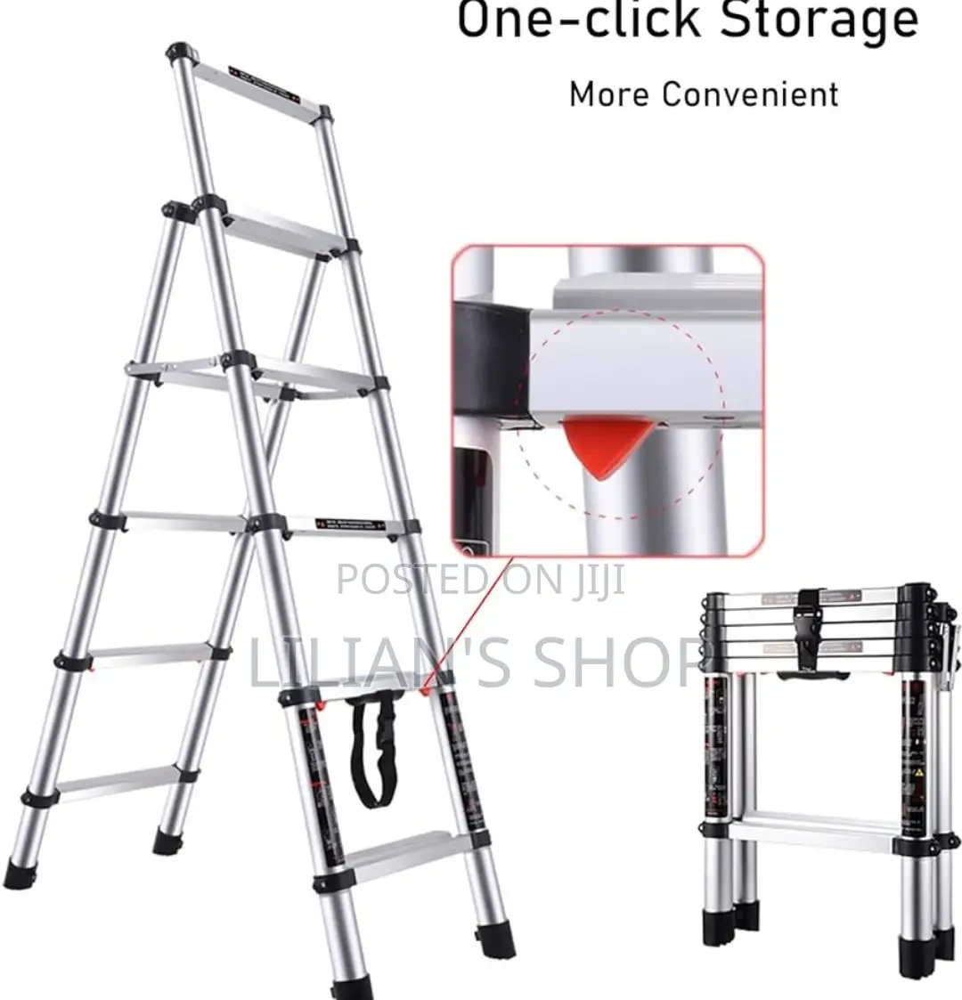 Telescopic Extension Aluminum Ladder
