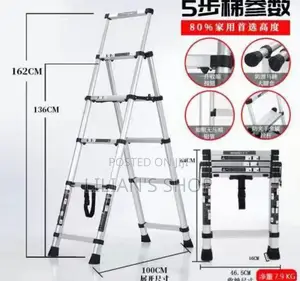 Telescopic Extension Aluminum Ladder