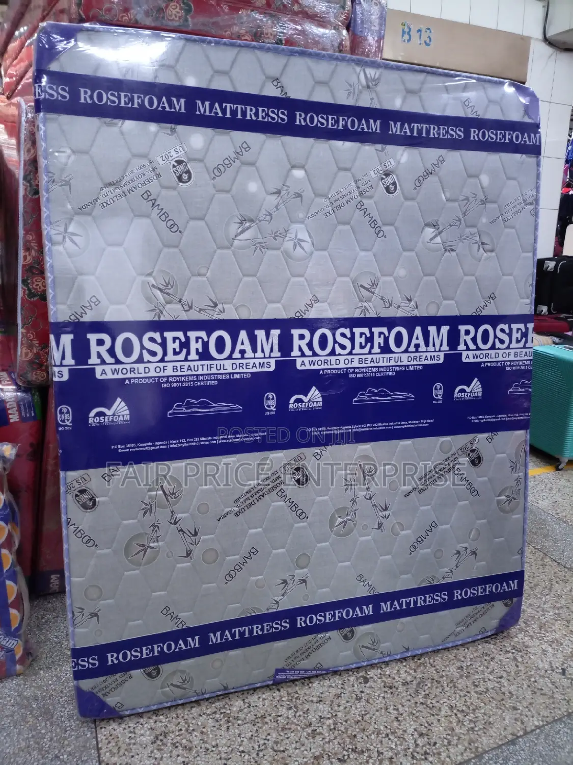 Mattress Rosefoam High Density 6*6 in 6inches