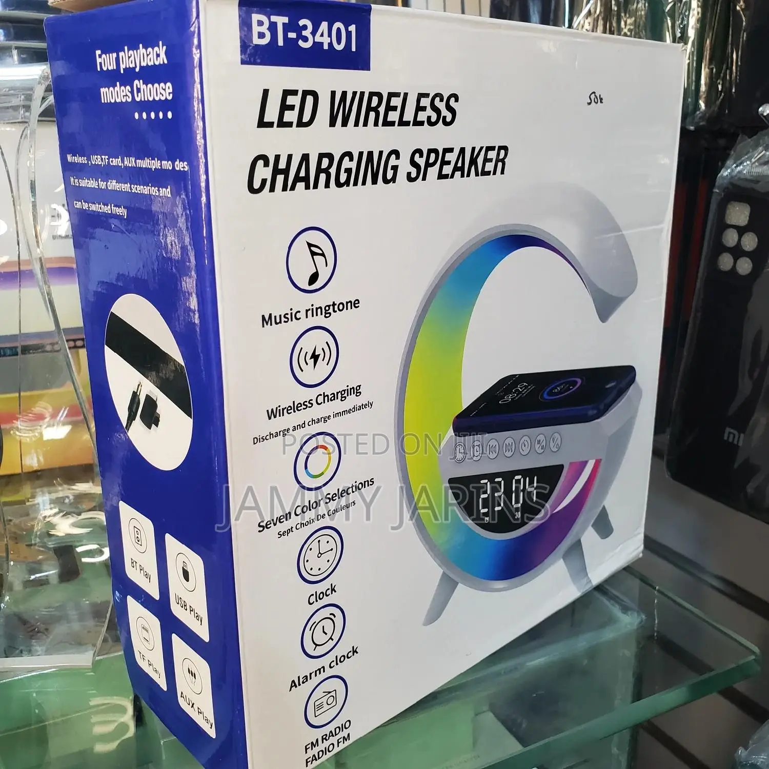 LED Wireless Charging Speaker