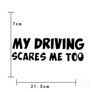 My Driving Scares Me Too Warning Auto Reflective Decals Car-sticker