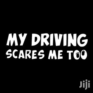 My Driving Scares Me Too Warning Auto Reflective Decals Car-sticker