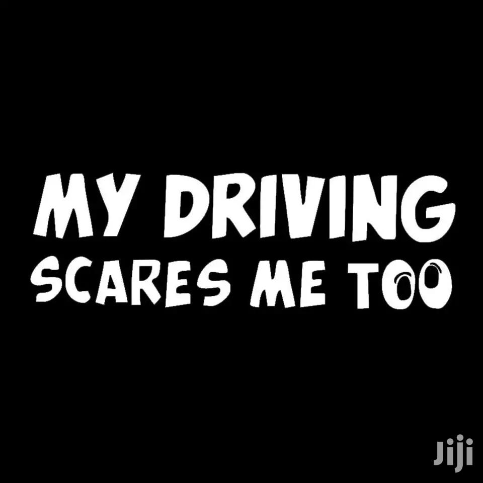 My Driving Scares Me Too Warning Auto Reflective Decals Car-sticker