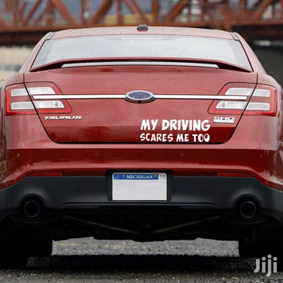 My Driving Scares Me Too Warning Auto Reflective Decals Car-sticker