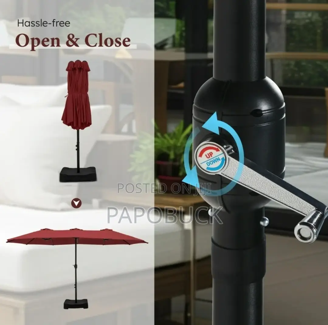 15ft Wide Umbrella With Base
