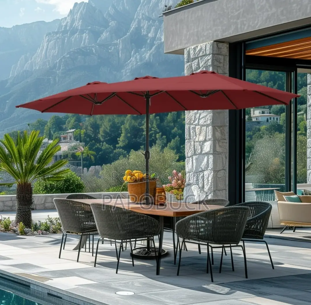 15ft Wide Umbrella With Base