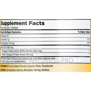Kirkland Signature Concentrated Fish Oil 1000 Mg - 400 Softg