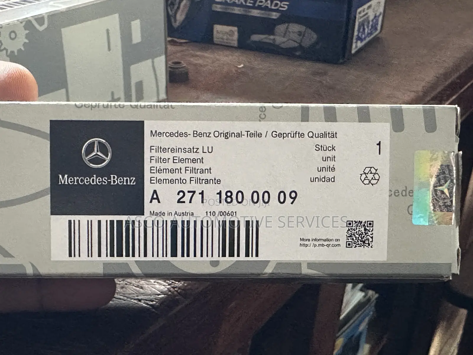 High Quality Oil Filter for Mercedes Benz a-Class