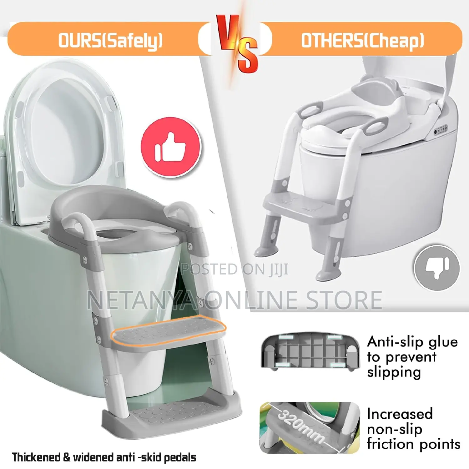 Kids Toilet Training Seat(Ladder)