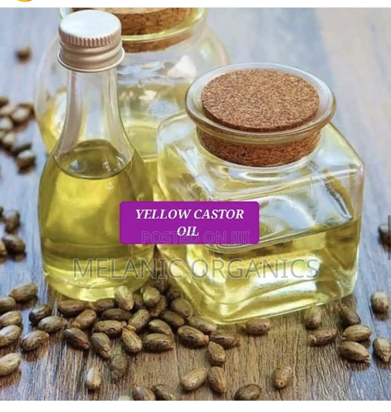 Organic Yellow Castor Oil 1L