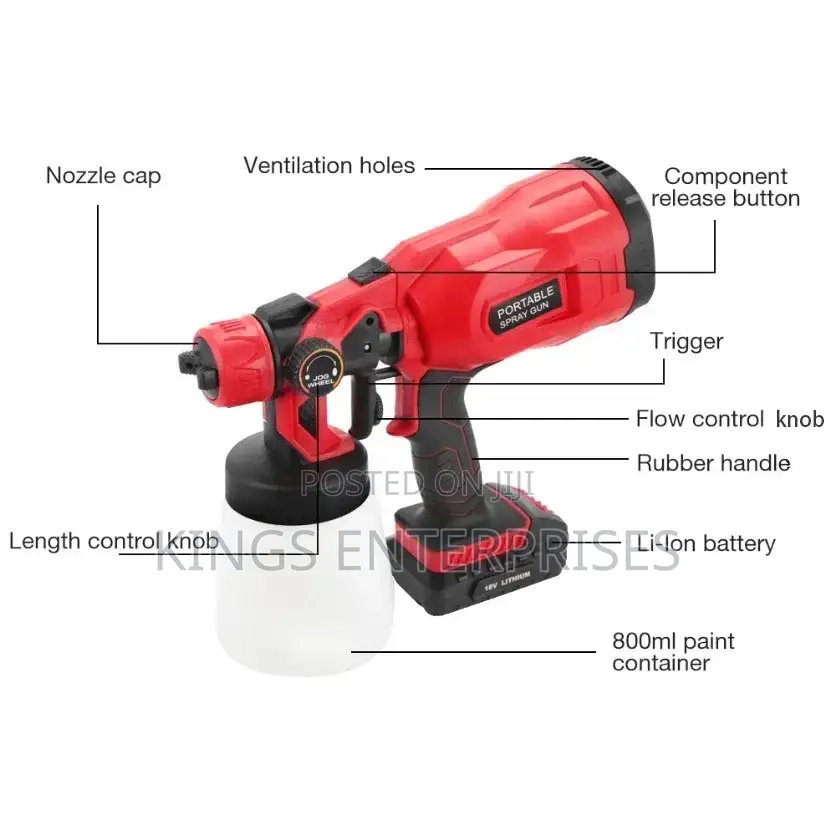 Portable Rechargeable Paint Gun
