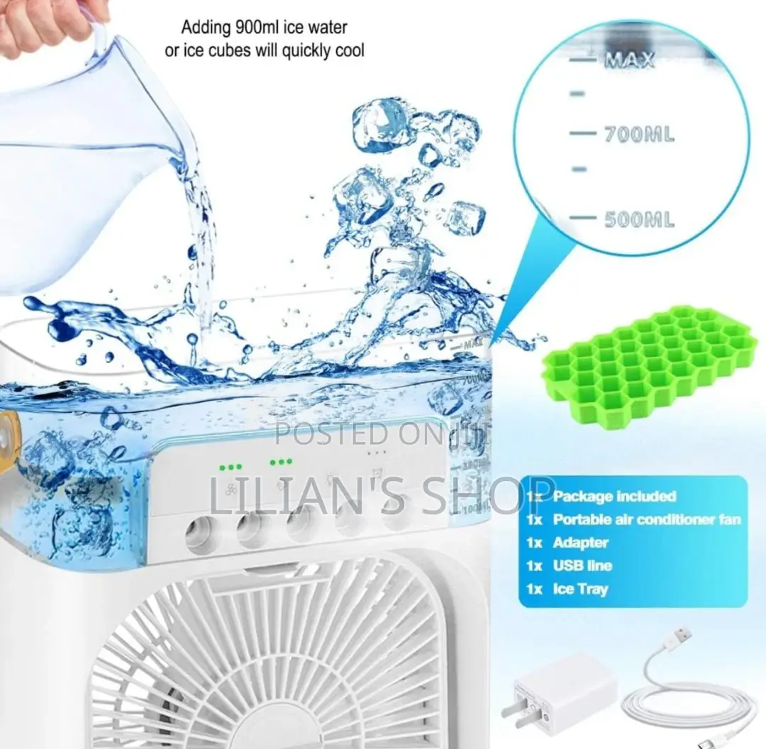 Portable Fan Air Cooling Fan With Humidifier