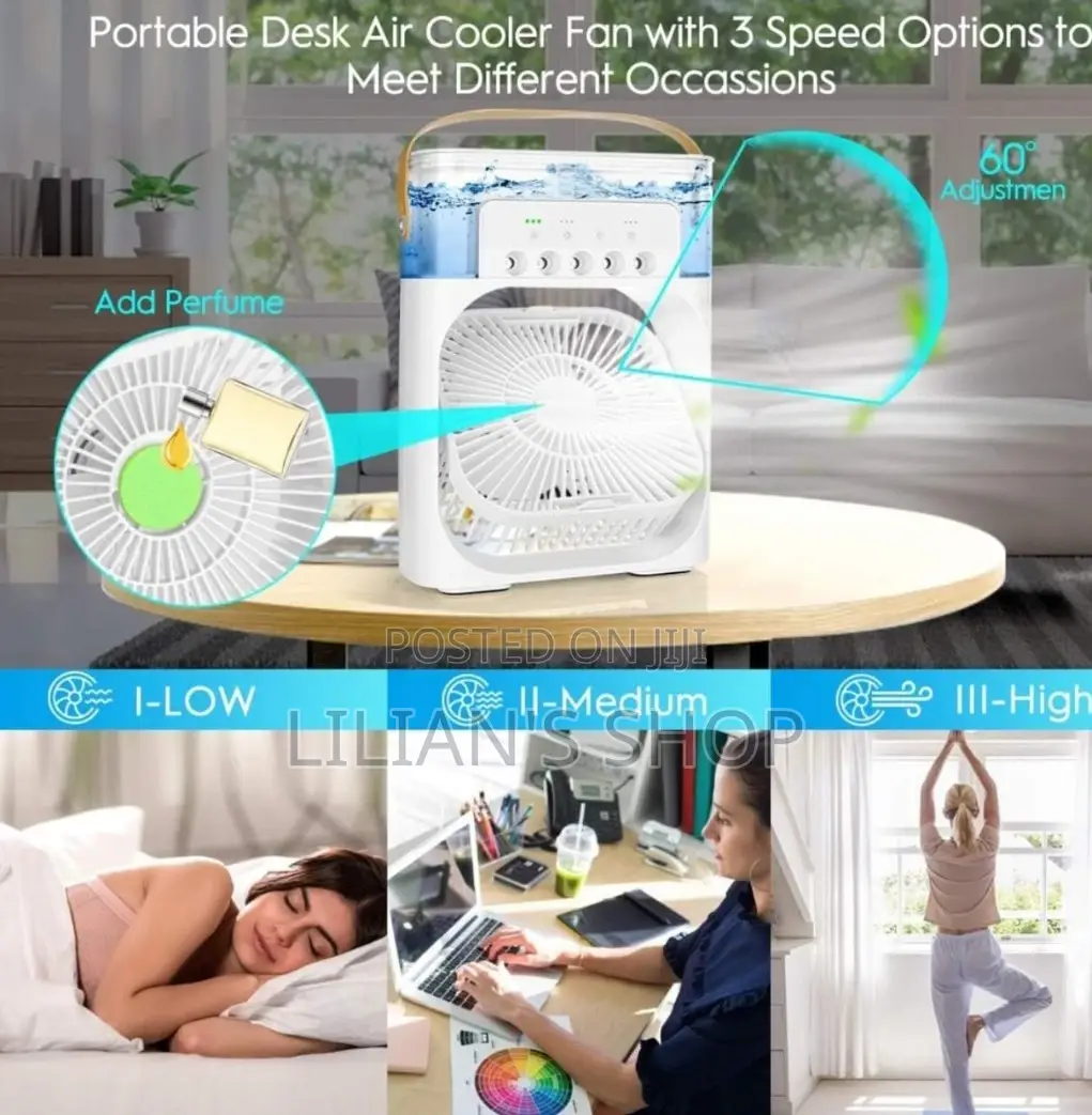 Portable Fan Air Cooling Fan With Humidifier