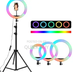 12inch RGB Ring Light With Stand and Phone Holder