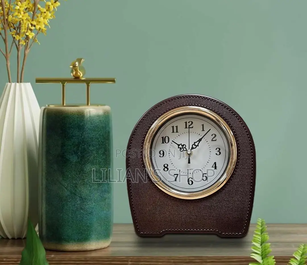 Silent Battery Operated Mantel Table Decorative Clock