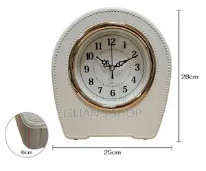 Silent Battery Operated Mantel Table Decorative Clock