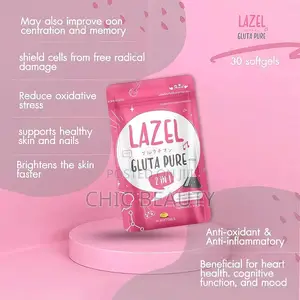 Lazel Glutathione Pure 2in1 Anti Aging Antioxidants Whitening 30