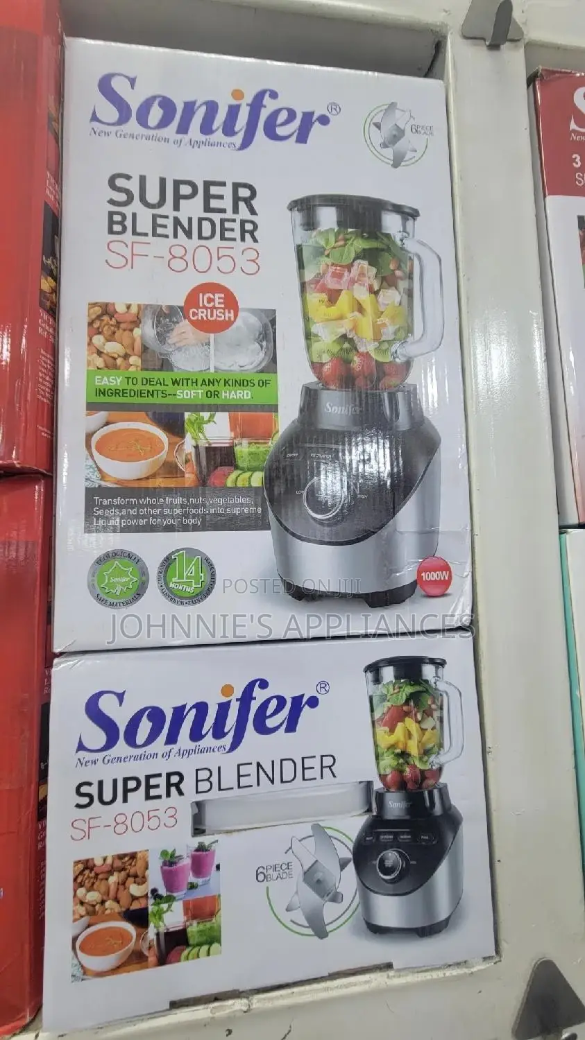 Sonifer Supper Blender Ice Crush Commercial 1000wats