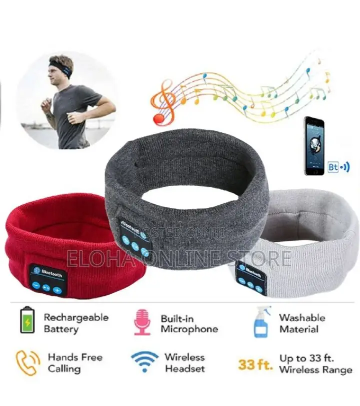 Bluetooth Music Headband Sleeping Headwear Headphone