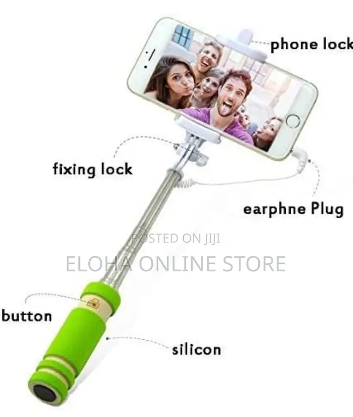 Mini Selfie Stick Monopod With Aux Cable