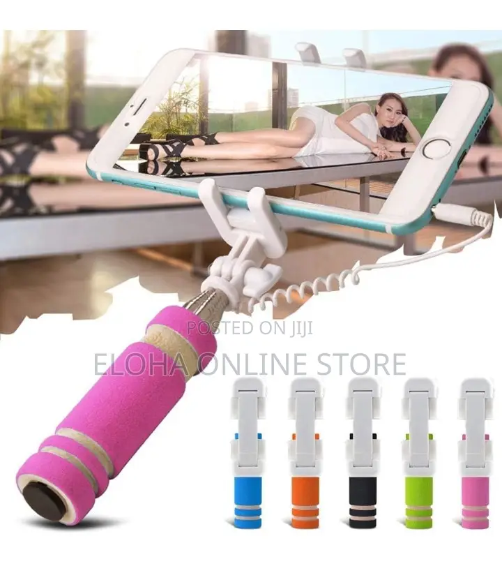 Mini Selfie Stick Monopod With Aux Cable