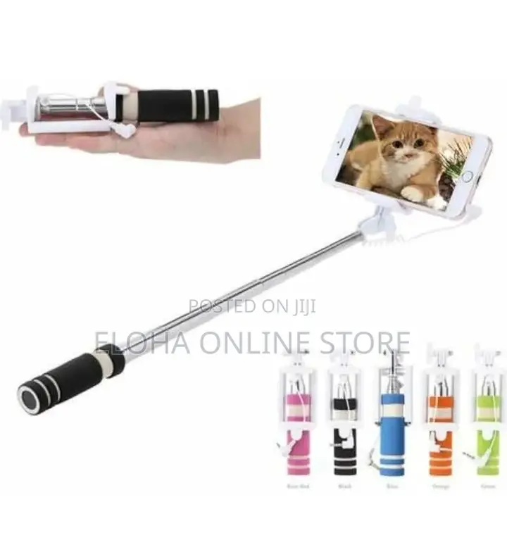 Mini Selfie Stick Monopod With Aux Cable