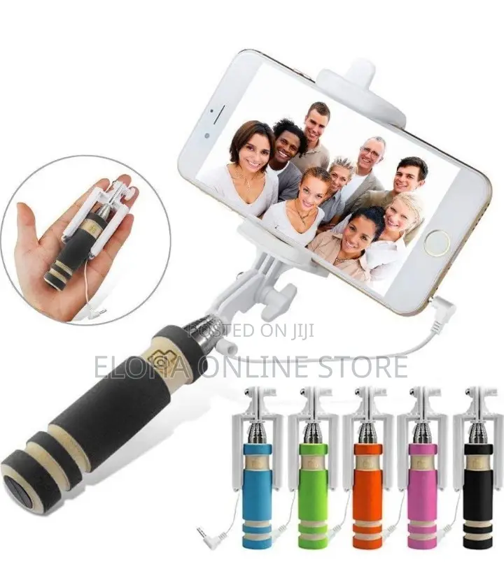 Mini Selfie Stick Monopod With Aux Cable