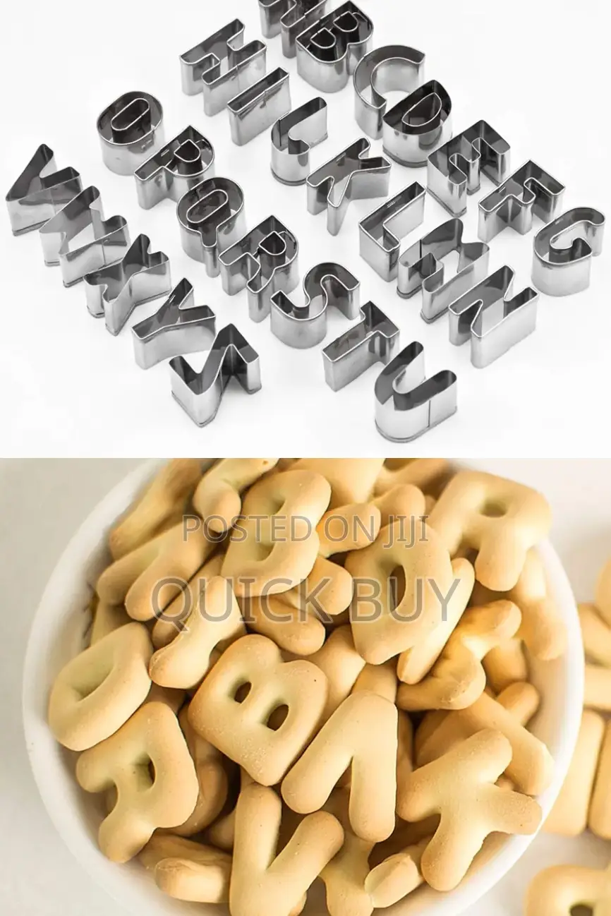 26 Alphabet Cookie Cutter Capital Letters