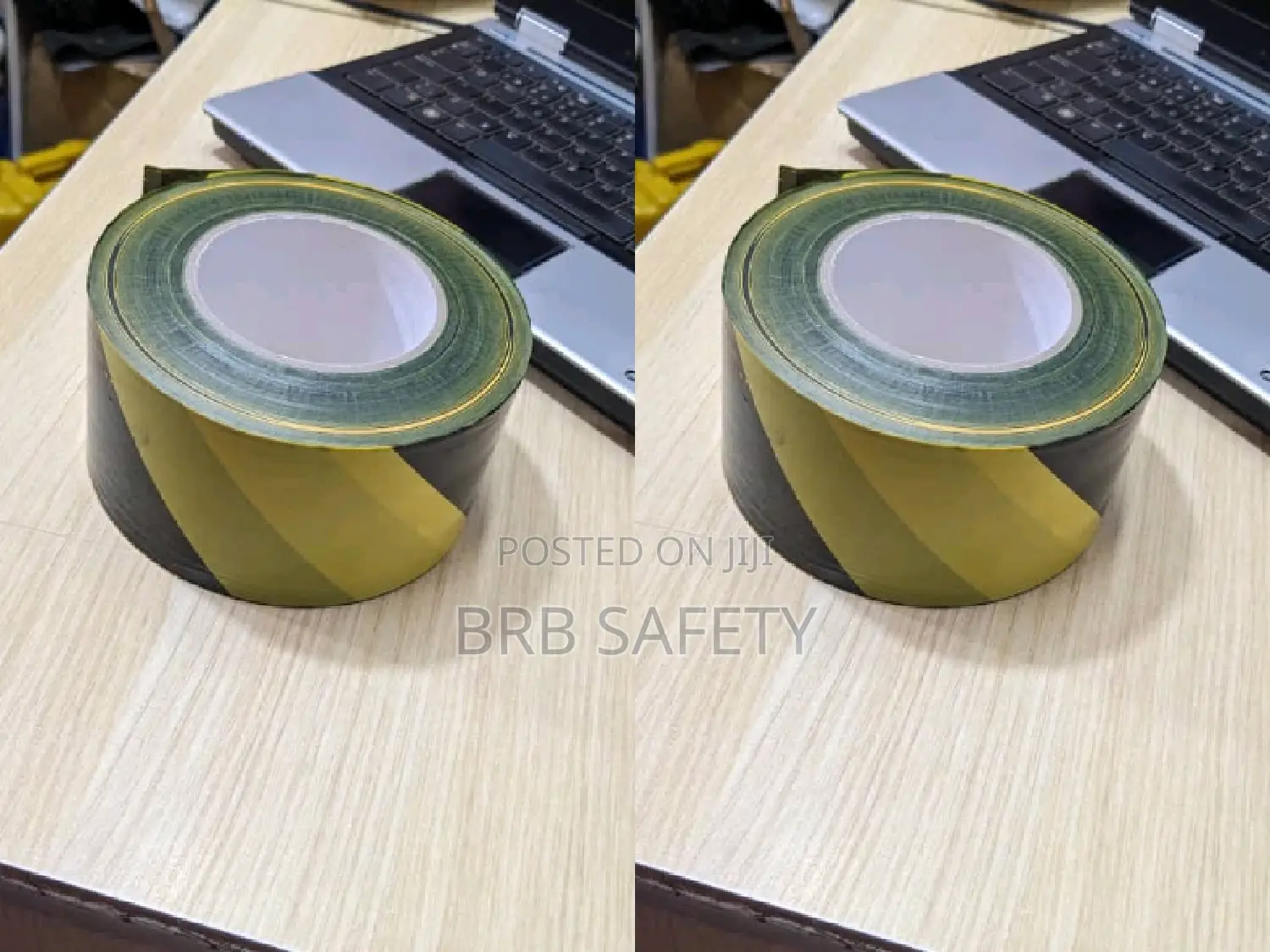 Brack And Yellow Barricade Tape