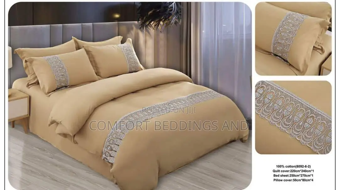 King Size Cotton Duvet Cover Set Khaki