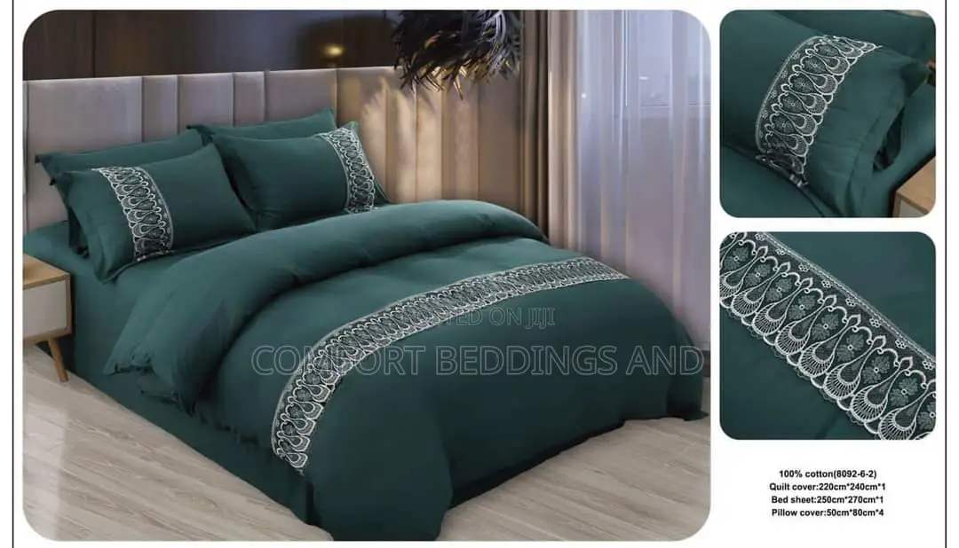 King Size Duvet Cover Set Green