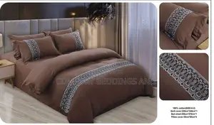 King Size Duvet Cover Set Brown