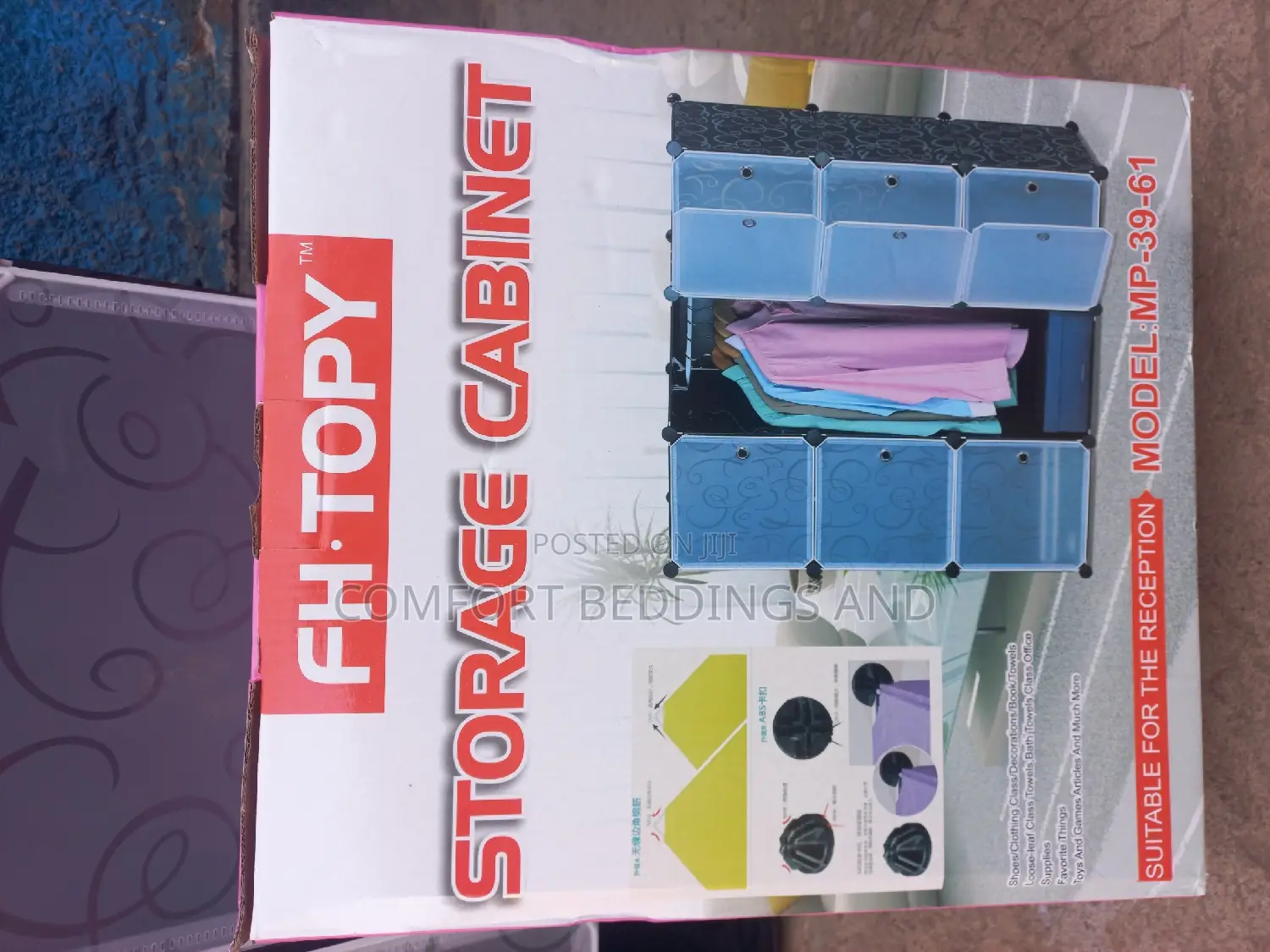 Two Column Plastic Closet Black