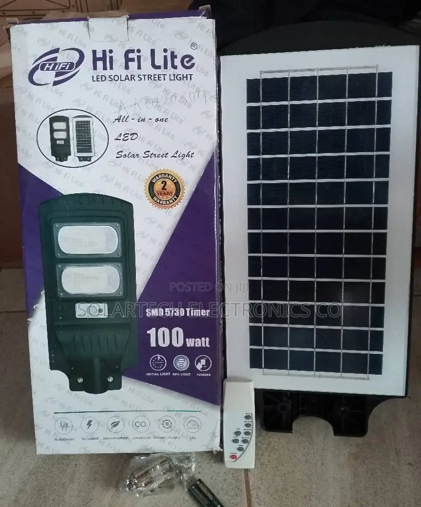 100W Solar Street Lights