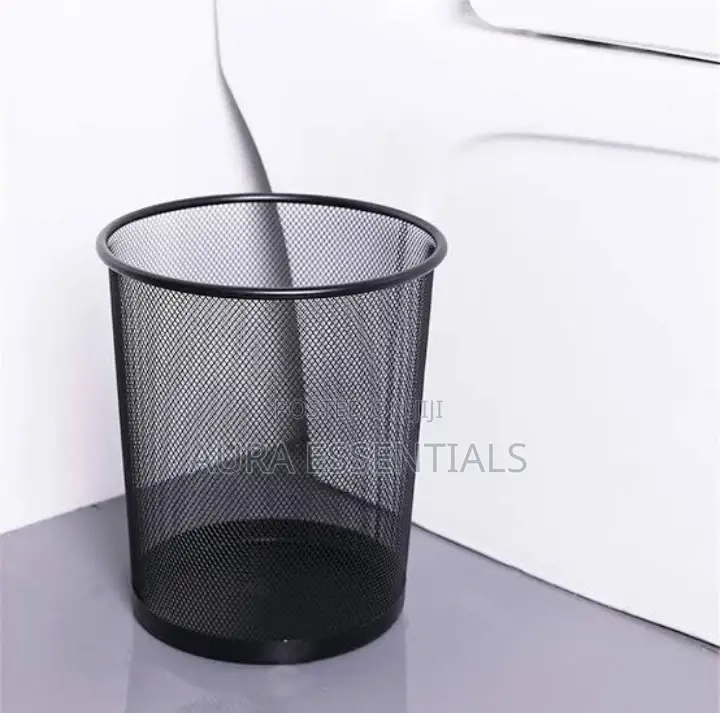 Round Mesh Wastebasket Recycling Bin