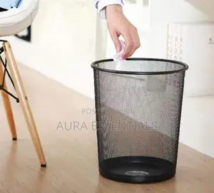 Round Mesh Wastebasket Recycling Bin