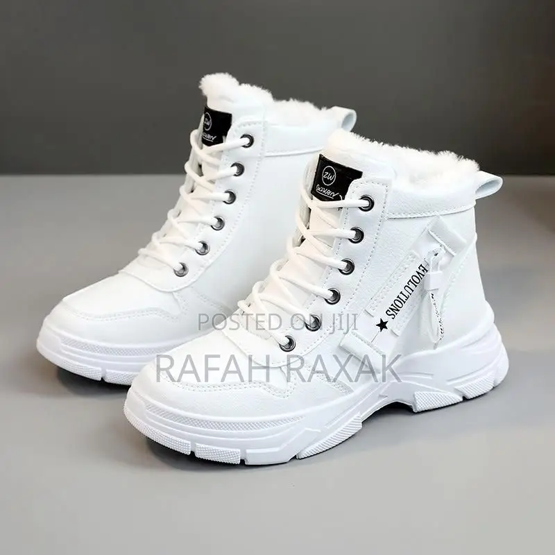 New Ladies White Winter Fashion Sneakers