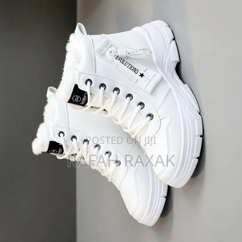 New Ladies White Winter Fashion Sneakers