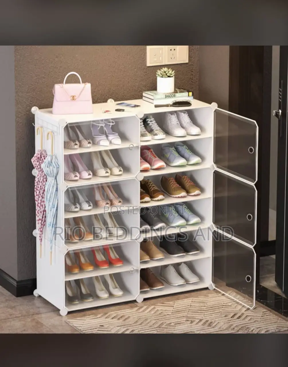 Plastic Shoe Rack With Six Layers