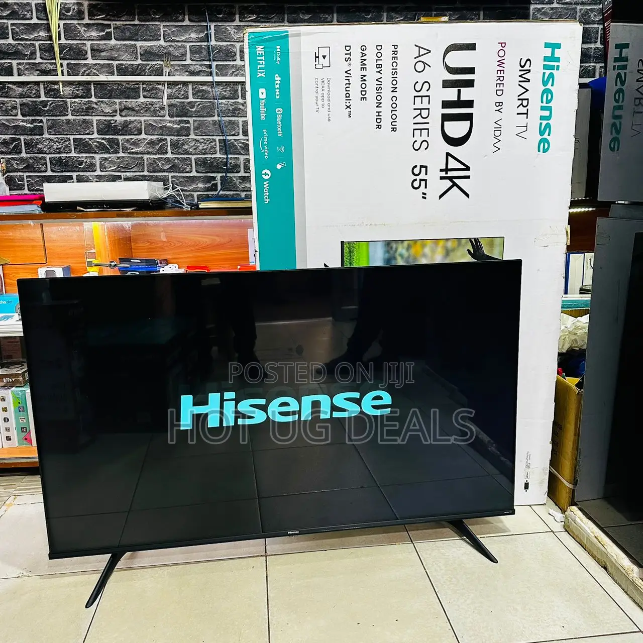 Hisense 55" Inch Utra Hd Vida Smart Tv Youtube, Netflix
