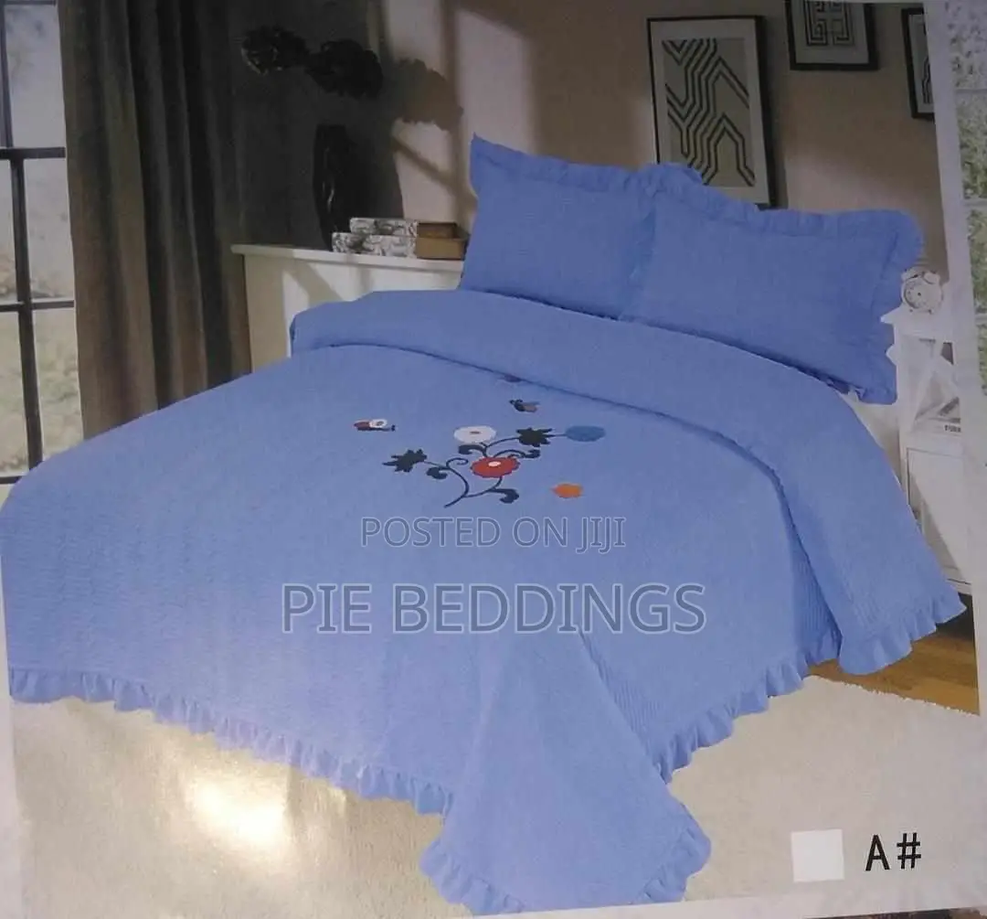 Plain 3pc Bedspread