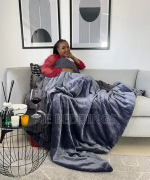 Plain Grey Fleece/ Soft Blanket