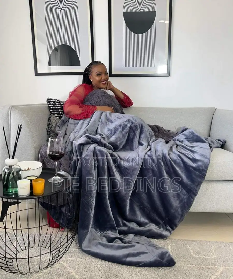 Plain Grey Fleece/ Soft Blanket