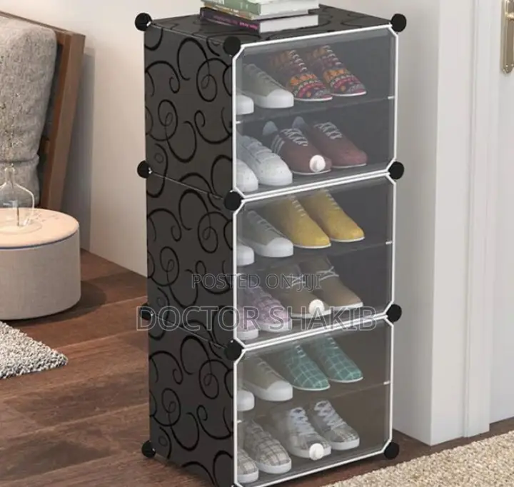Plastic Detachable Shoe Cabinet Shoes Rack