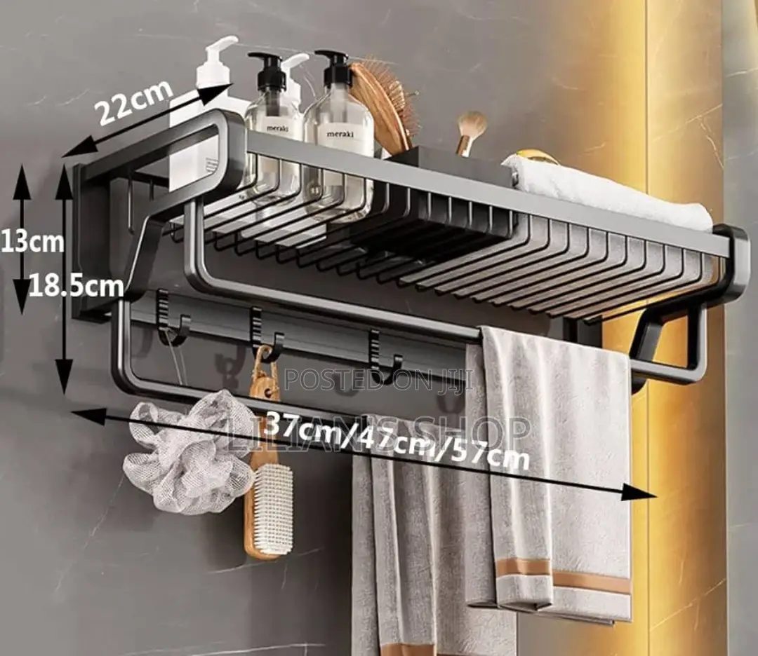 Modern Wall Mounted Storage Rack With Hooks