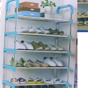 5 Layer Metallic Shoe Rack