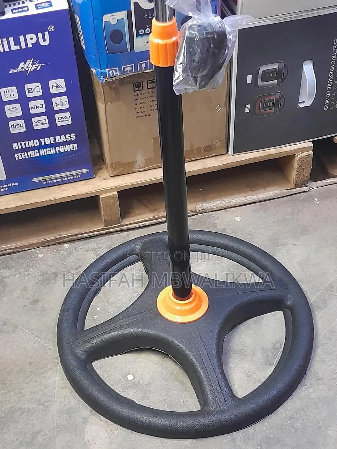 SPJ 18" Inch Stand Fan - Orange Black