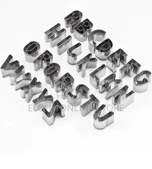 Stainless Steel26 Alphabet Cookie Cutter Capital Letter