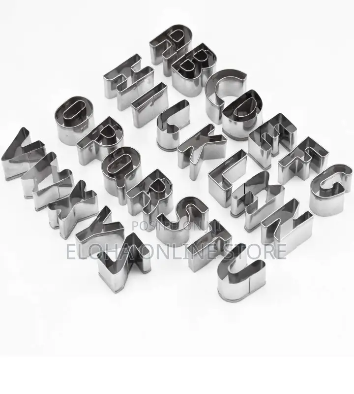Stainless Steel26 Alphabet Cookie Cutter Capital Letter