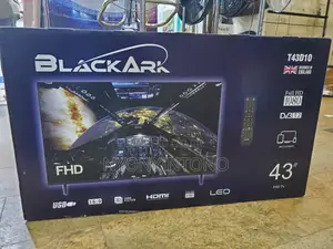 Black Ark 43" Digital Flameless Led Tv With Free to Air.